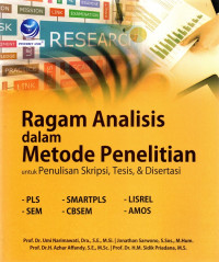 Image of Ragam Analisis dalam metode penelitian untuk penulisan skripsi, tesis dan disertasi