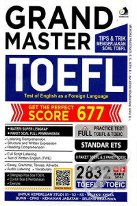 Image of Grand Master Toefl (Tips dan Trik Mengerjakan Soal Toefl)